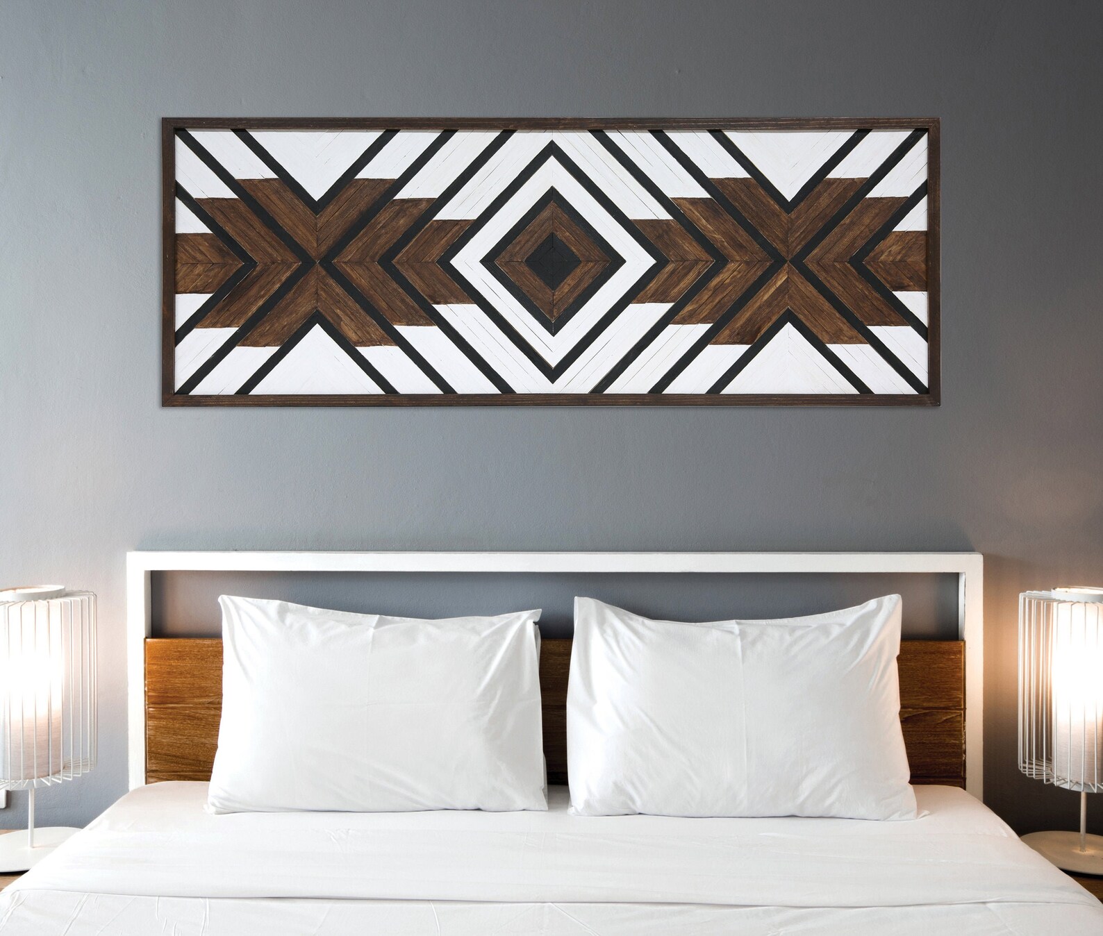 Native Wood Wall Art Modern Vintage Wood Wall Art Rustic Etsy