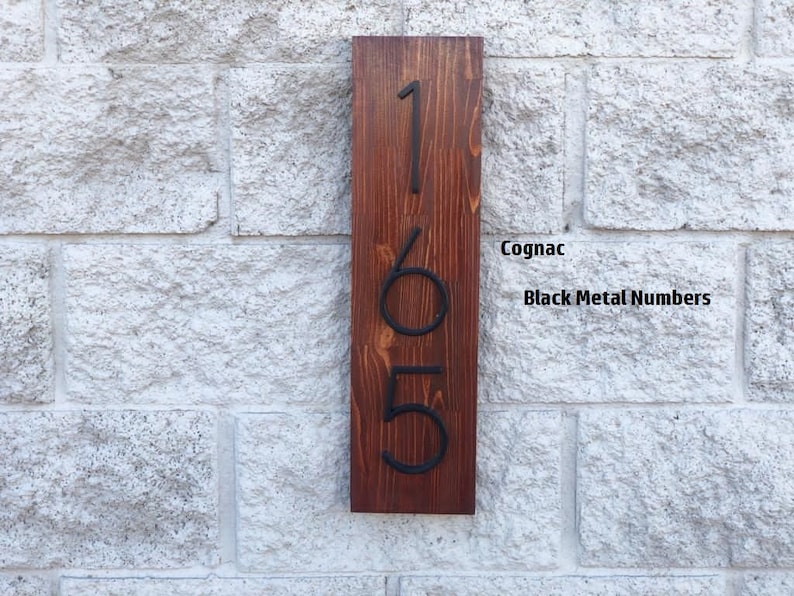 House Numbers Vertical and Horizontal House Numbers House Etsy