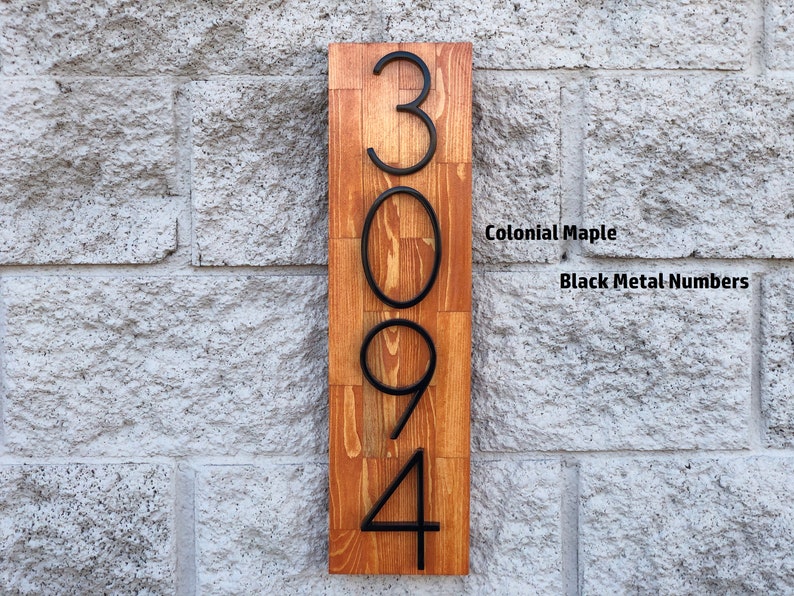 House Numbers Vertical and Horizontal House Numbers House Etsy