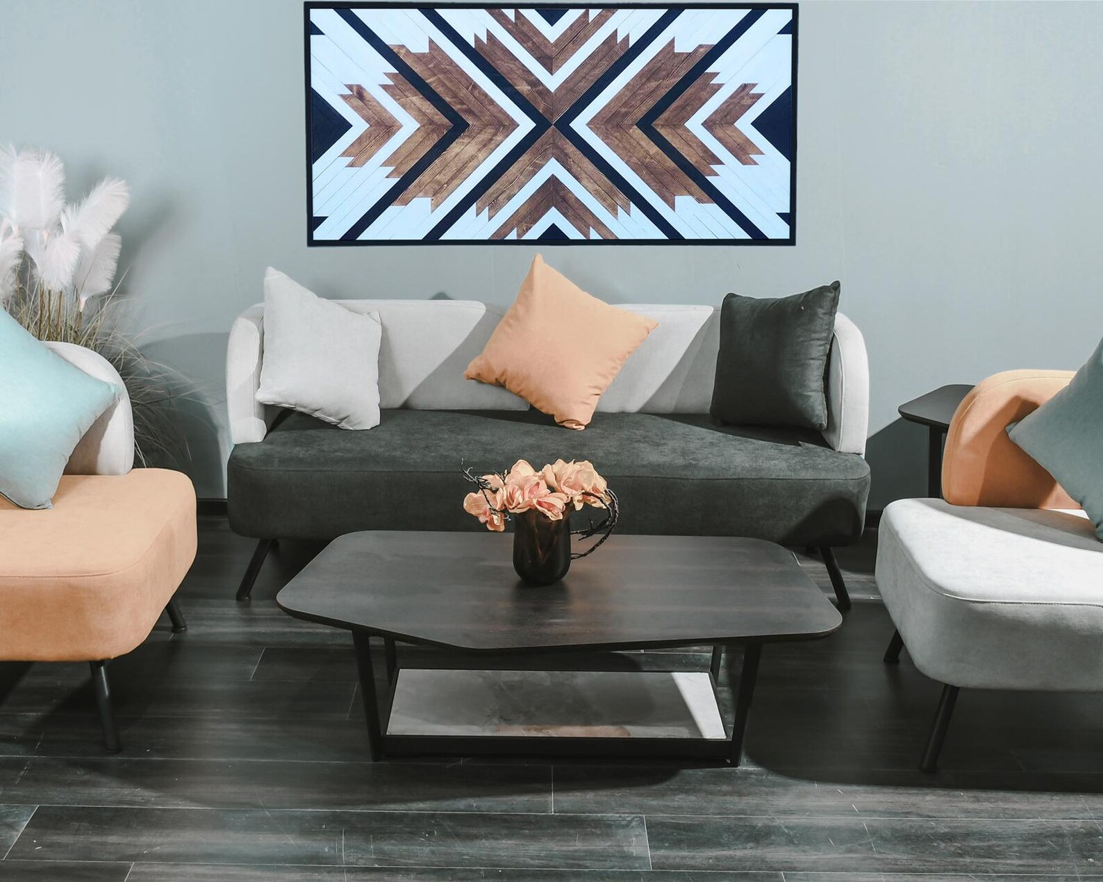 Brixon Geometric Wood Wall Art Wood Wall Art Reclaimed Wood Etsy