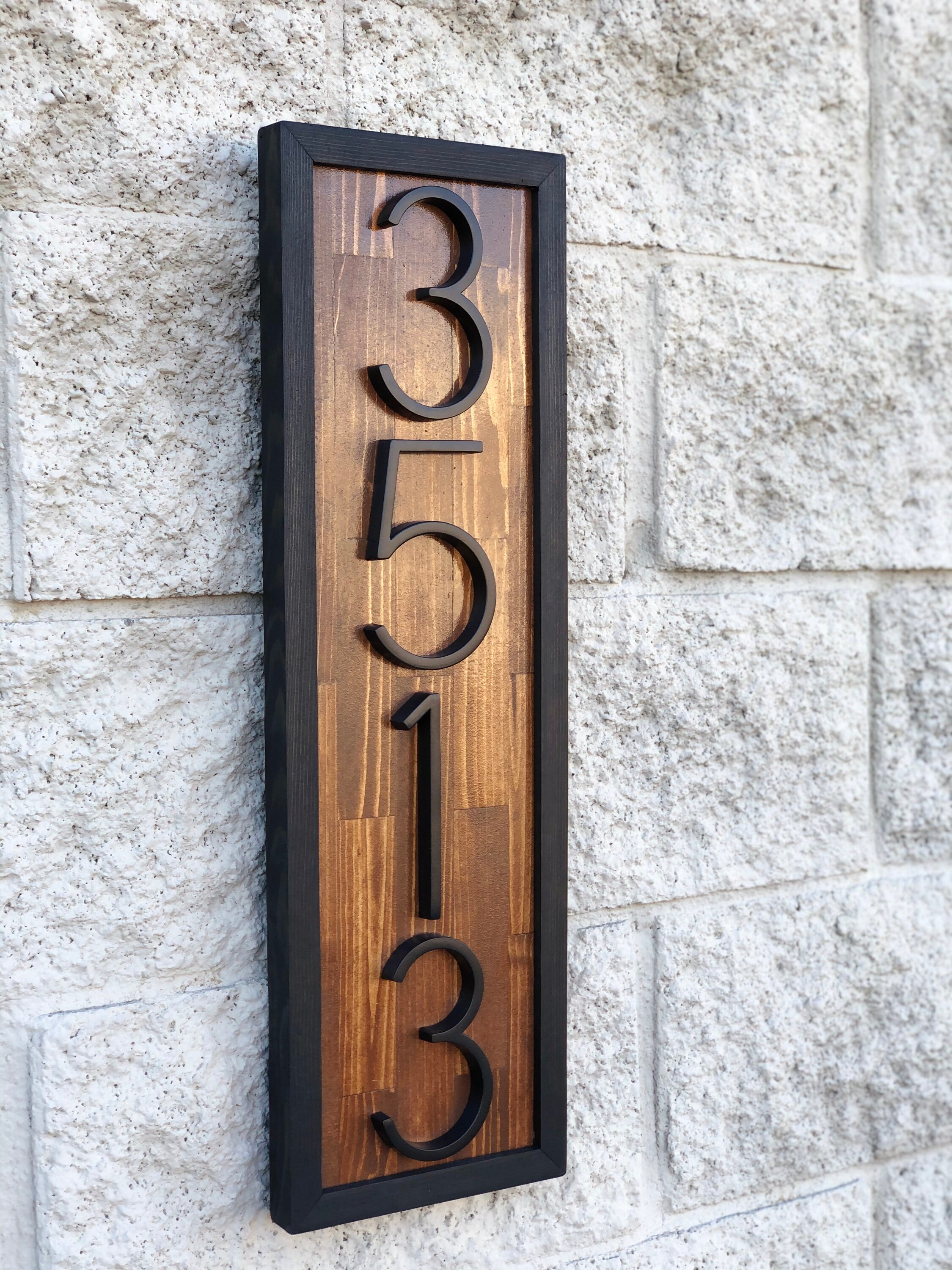 House Sign Number Example House Number Sign, Wood Address Sign, Address Sign, Beach Cottage Sign ...