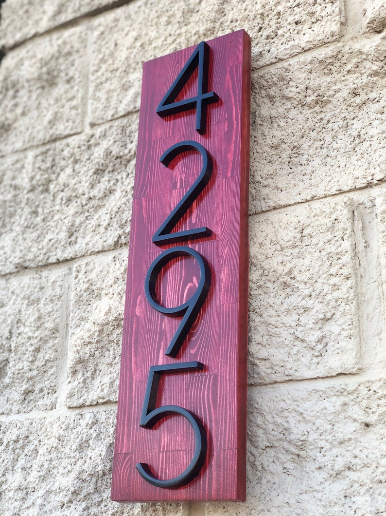 House Number Plaque House Numbers Housewarming Gift House Etsy