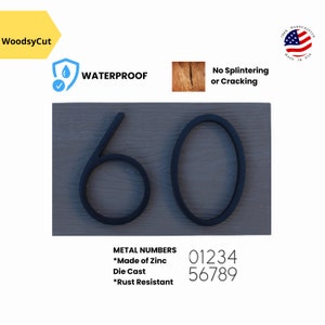 House Number Plaque, Address Number Sign, Horizontal House Number Sign, House Numbers, Personalized Sign, Housewarming Gift, Wood Sign