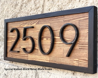 House Number Sign | House Numbers | Address Plaque | Address Sign | House Number | House Number Plaque | Horizontal Address Plaque