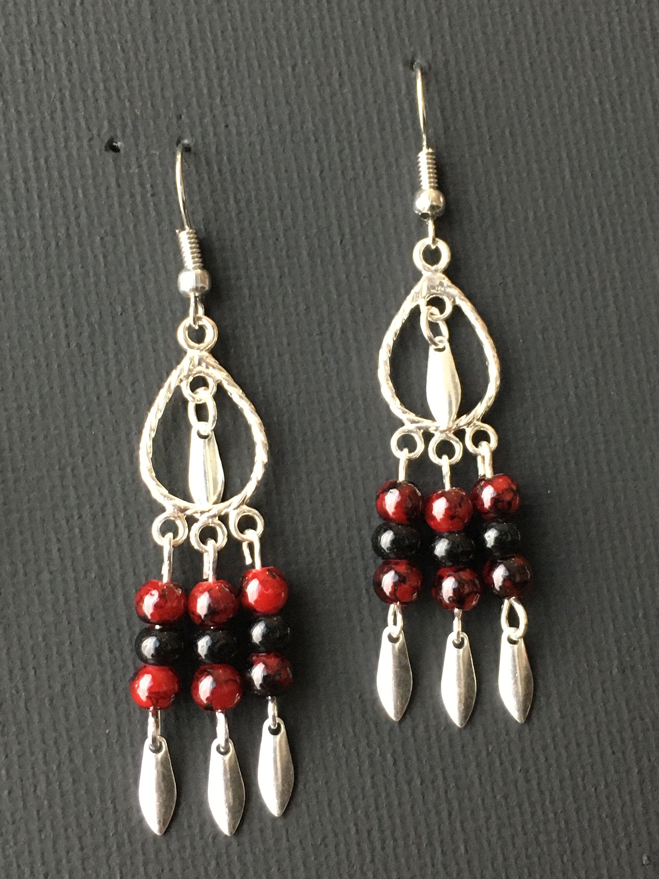 Red Chandelier Drops - Etsy