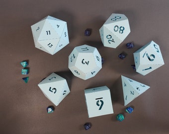 3D Polyhedral Dice - svg - cut file