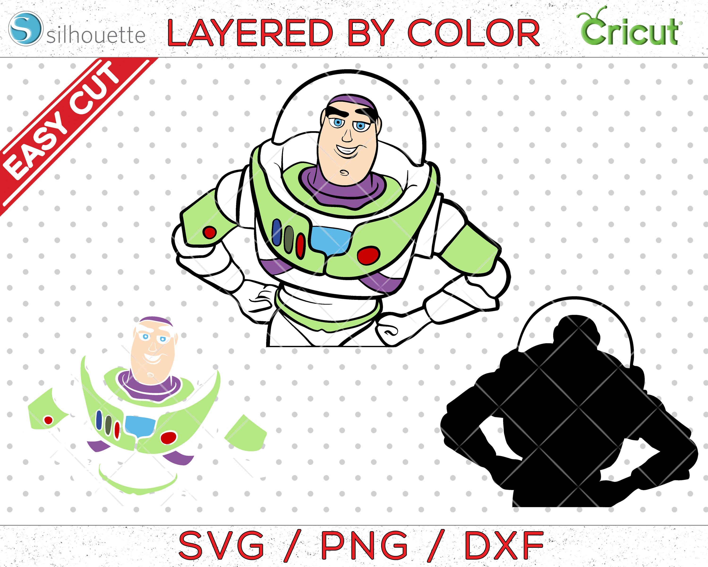 Clip Art & Image Files Papercraft Buzz Lightyear Toy Story 2 Svg Dxf ...