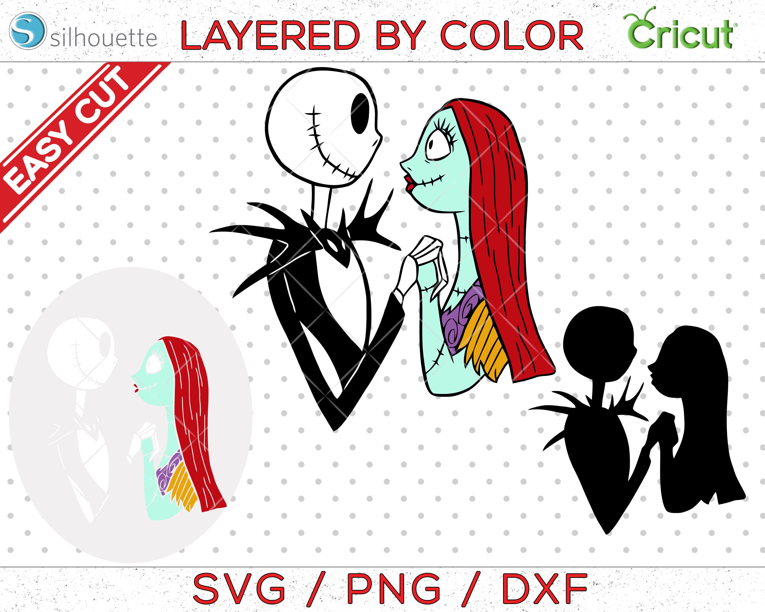 Jack svg, Sally svg, Jack and Sally svg, Nightmare before Christmas s…