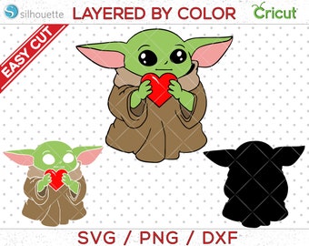 Yoda Heart Etsy