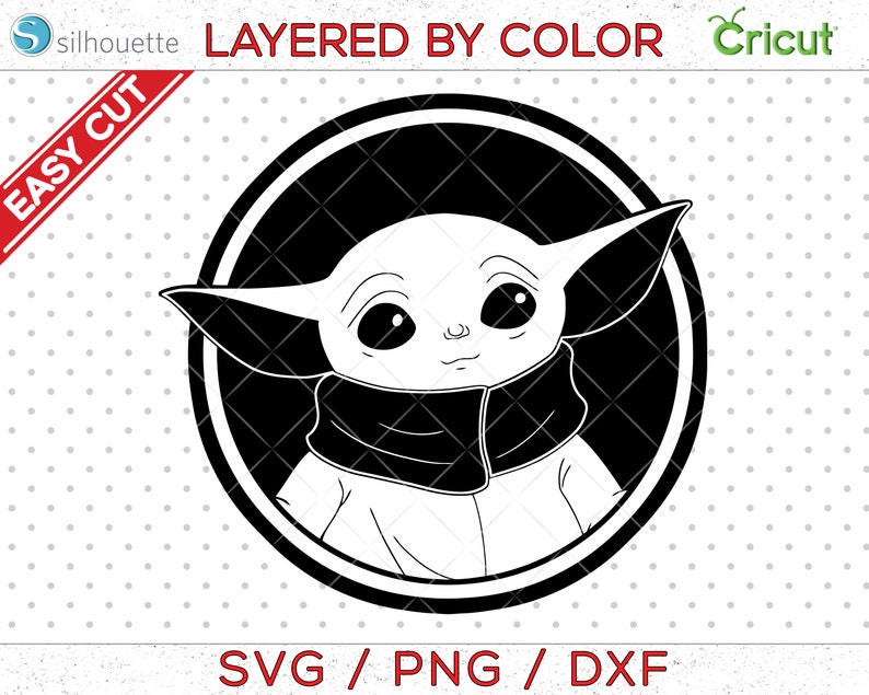 Free Free 130 Baby Yoda Svg Black And White SVG PNG EPS DXF File