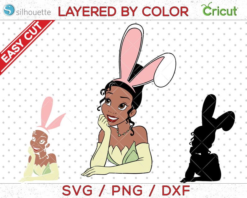 Tiana Easter svg Easter svg Tiana svg Princess svg,Disney Princess SVG,Disney princess DPE06 Princess and the Frog SVG Bunny easrs svg