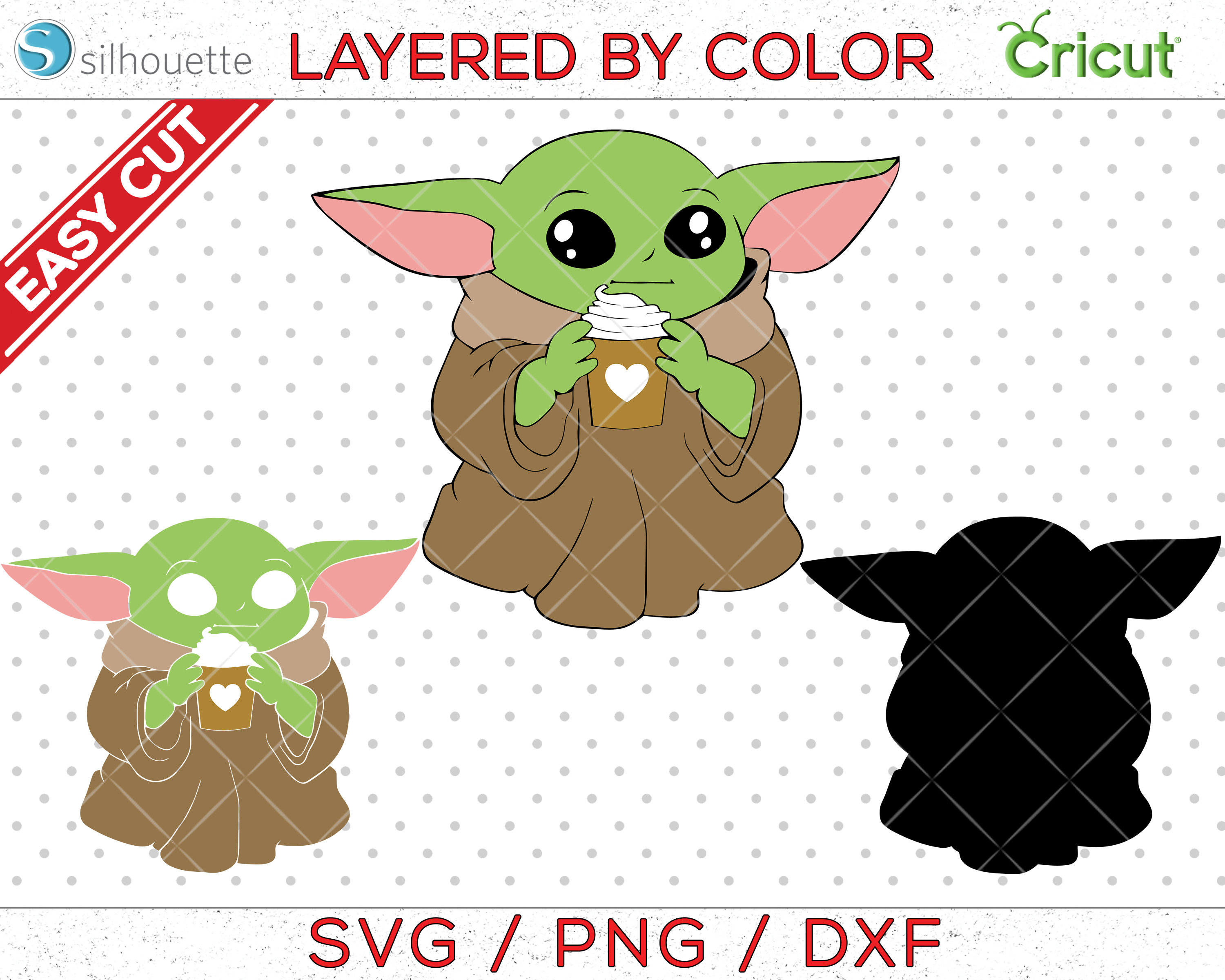 Baby Yoda SVG For Cricut