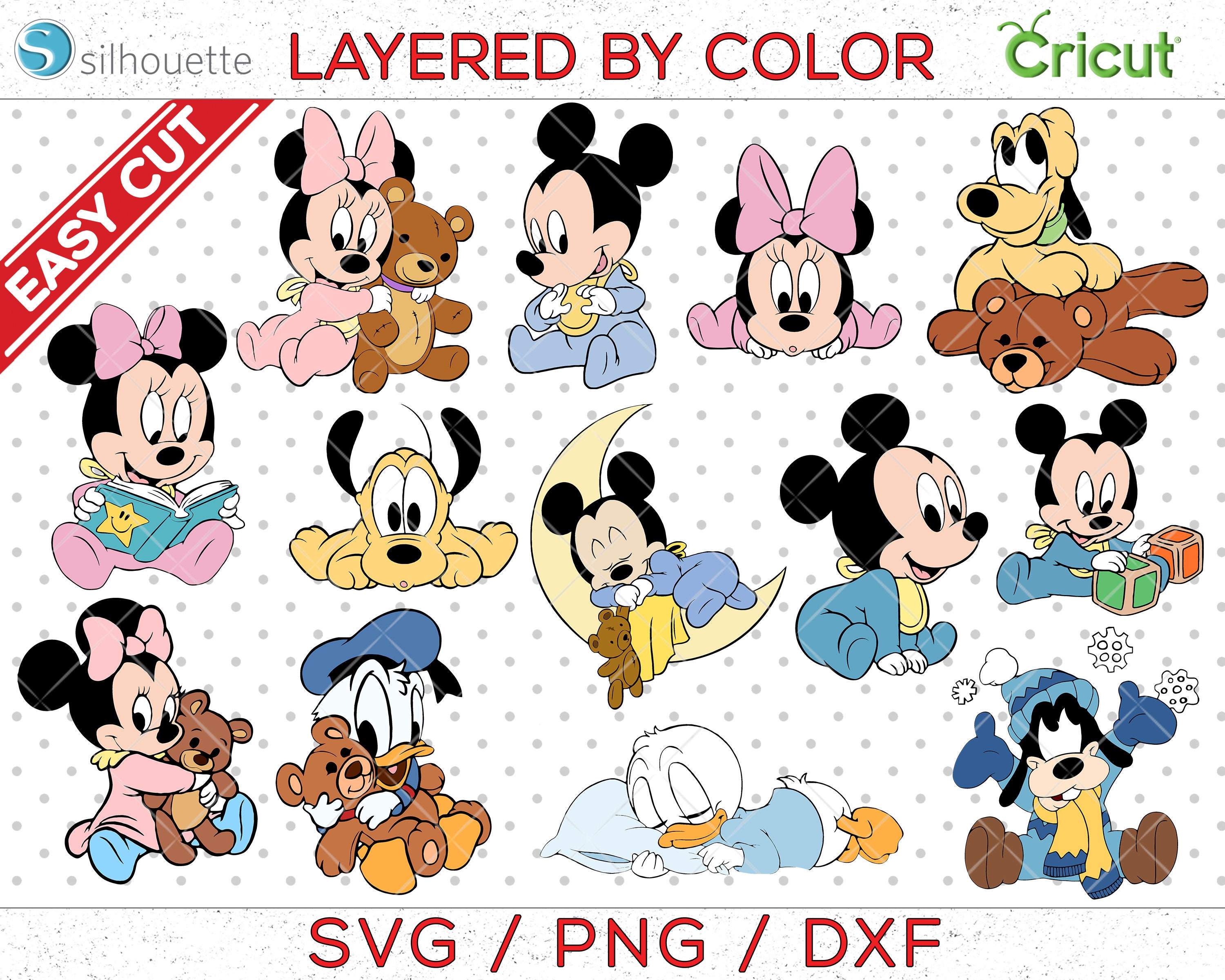 Mickey Mouse And Minnie Mouse Baby