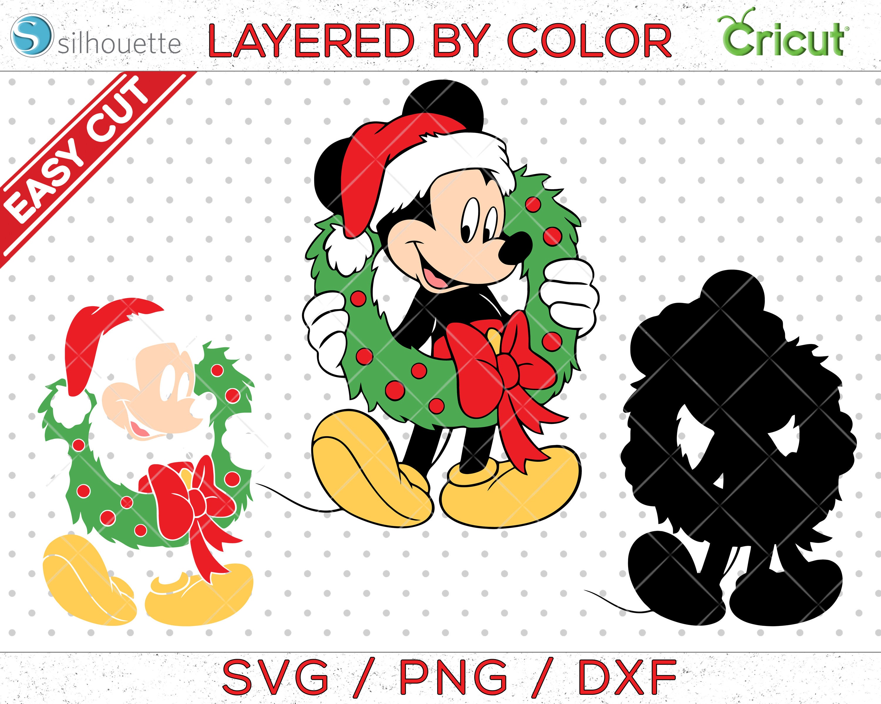 Christmas Mickey Mouse SVG Christmas Svg Minnie Mouse Svg | Etsy