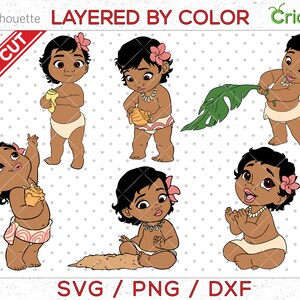 Baby Moana Baby Moana Svg Baby Moana Clipart Baby Moana Cut Etsy
