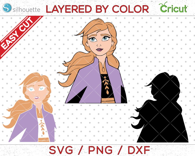 Download Multi Layered Elsa Svg For Cricut - Layered SVG Cut File ...