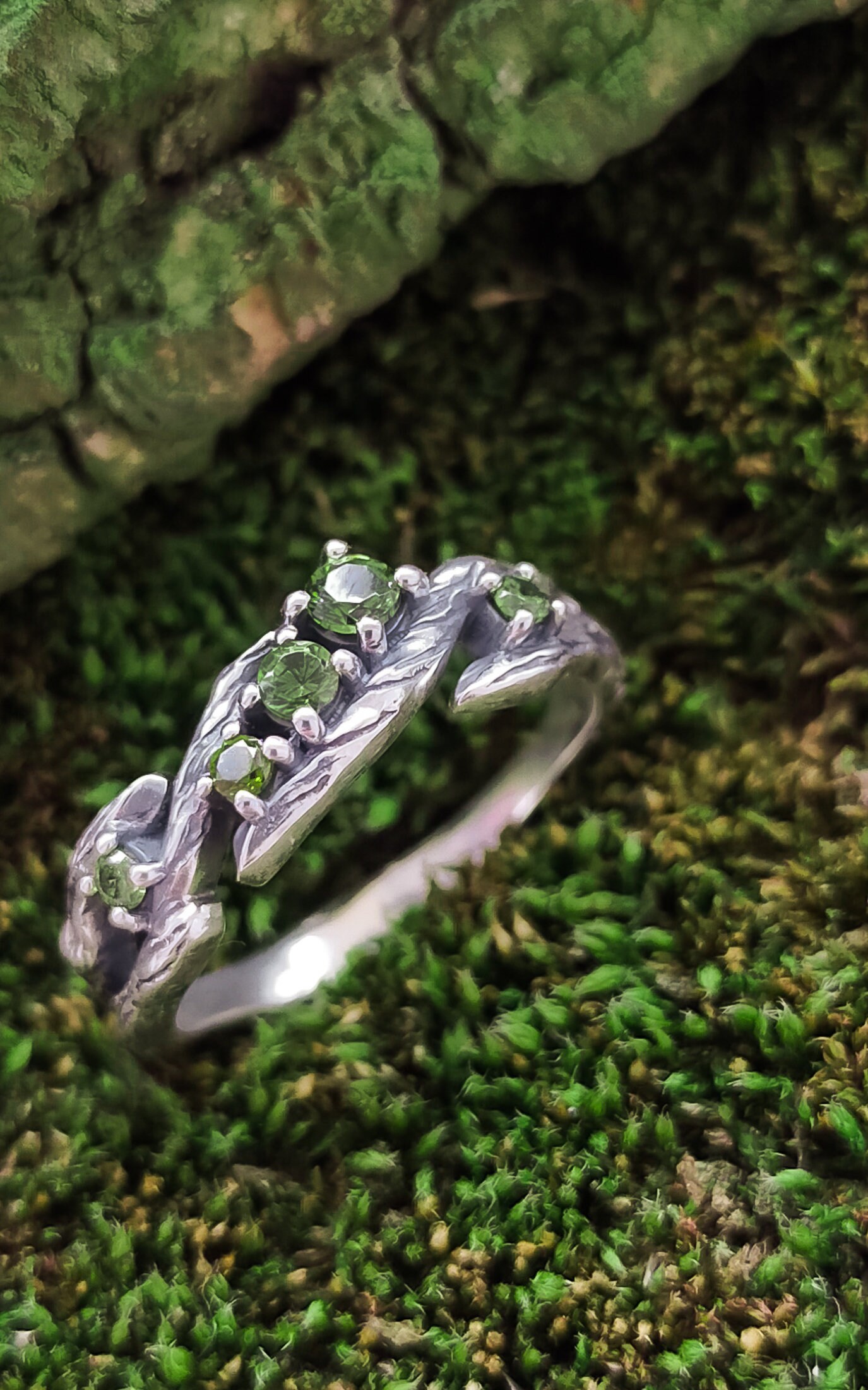 Nature Ring Womenunique Engagement Rings for Womensterling Etsy