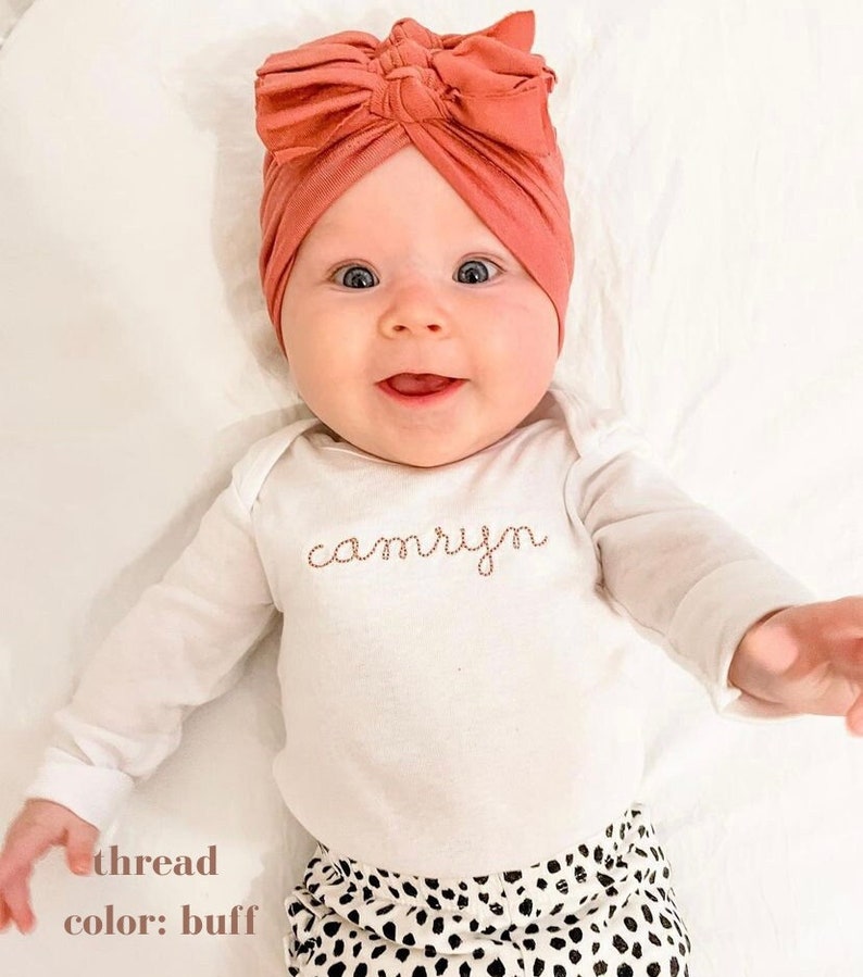 Personalized Embroidered Baby Onesie® With Name Short Sleeve Etsy