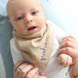 Custom Embroidered Baby Bib Bandana
