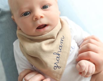 Custom Embroidered Baby Bib Bandana