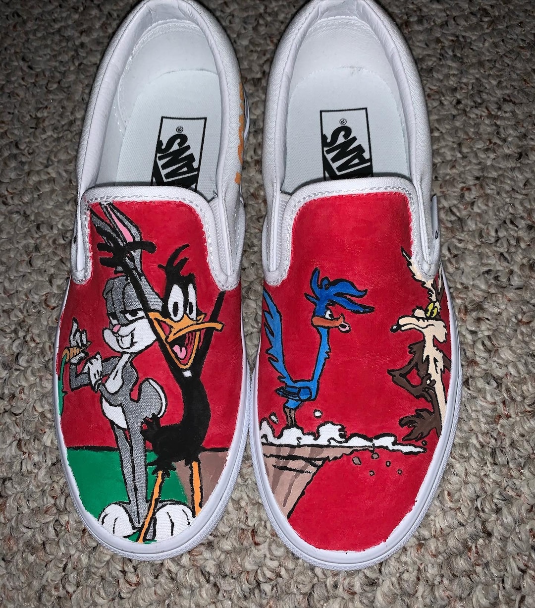 Looney Tunes Vans Etsy