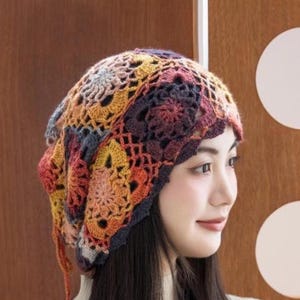 Crochet Pattern: Beanie/Hat - Infinity Scarf Transformer, Vibrant Vantage Cap/Hat/Beanie/Infinity Scarf, Headscarf