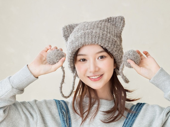 DIY Crochet Cat Ear Hat/beanie Pattern, Written Instructions +