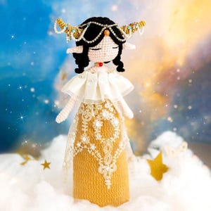 Step-by-step Taurus Zodiac Girl Doll Amigurumi Crochet Pattern - Video Tutorial Included, Handmade Crochet Pattern with Video Guide