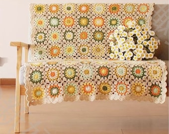 Daisy Granny Square Crochet Blanket Pattern (PDF Pattern)