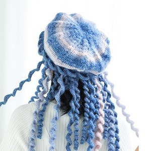 Crochet Jellyfish Hat Pattern with Video Tutorial, Adorable Jellyfish Hat/Cap/Beanie/Bonnet - Perfect Gift for Kids and Adults
