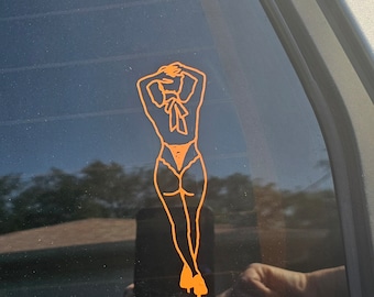 Custom Boudoir Style Decals | Truck and Car Decals |Silhouette Decal Sticker | Customizable | Girlfriend | Wife | Husband | 18+
