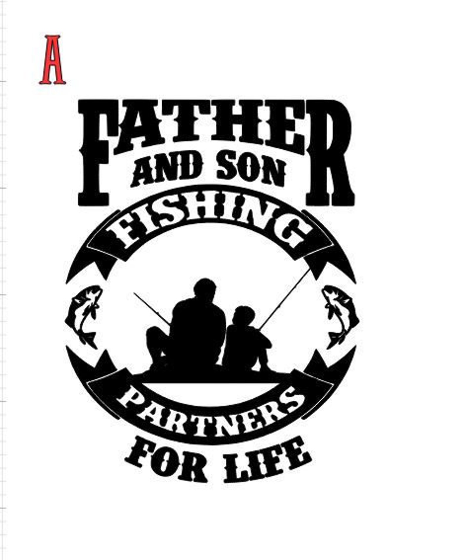 Father and Son/daughter Fishing Decal Father's Day - Etsy UK