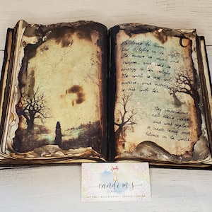 Power of the Moon: Witches Spell Book Decoration