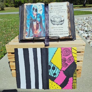 Simply Meant to be book decor | Upcycled Book Décor | Themed Décor | Jack and Sally