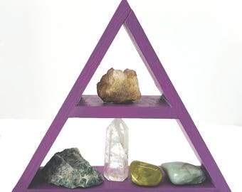 Wooden Shelf: Custom Color Display Shelf made of Wood, Sacred Zen Space
