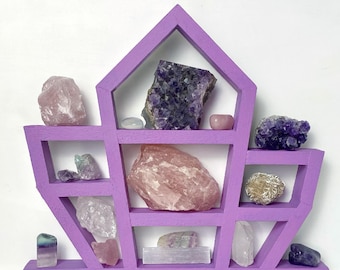 Custom Colour Crystal Storage | Handmade Wooden Altar Decor | Gemstone Shelving | Witchy Things |
