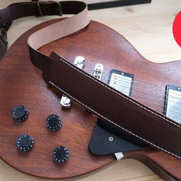 Patrón de correa de guitarra de cuero - Plantilla PDF
