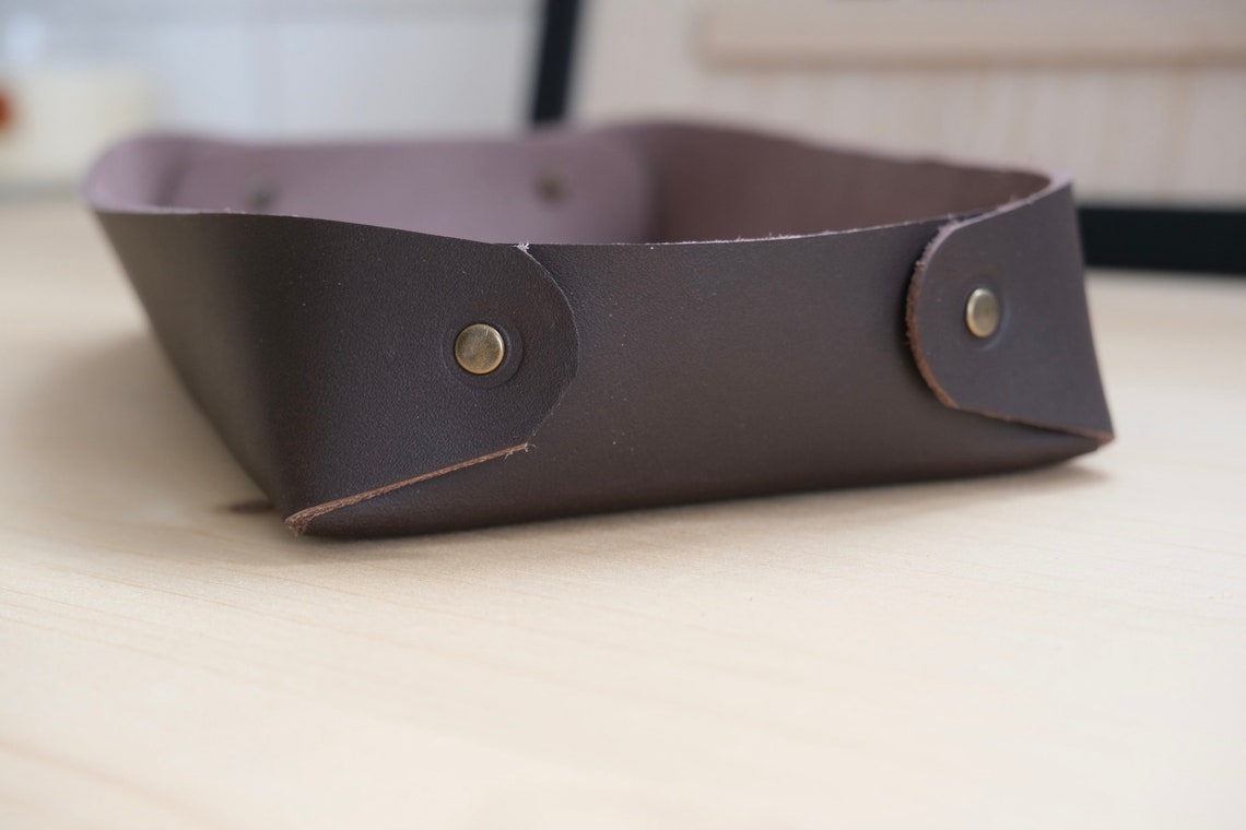 Leather Valet Tray Pattern PDF Template Etsy