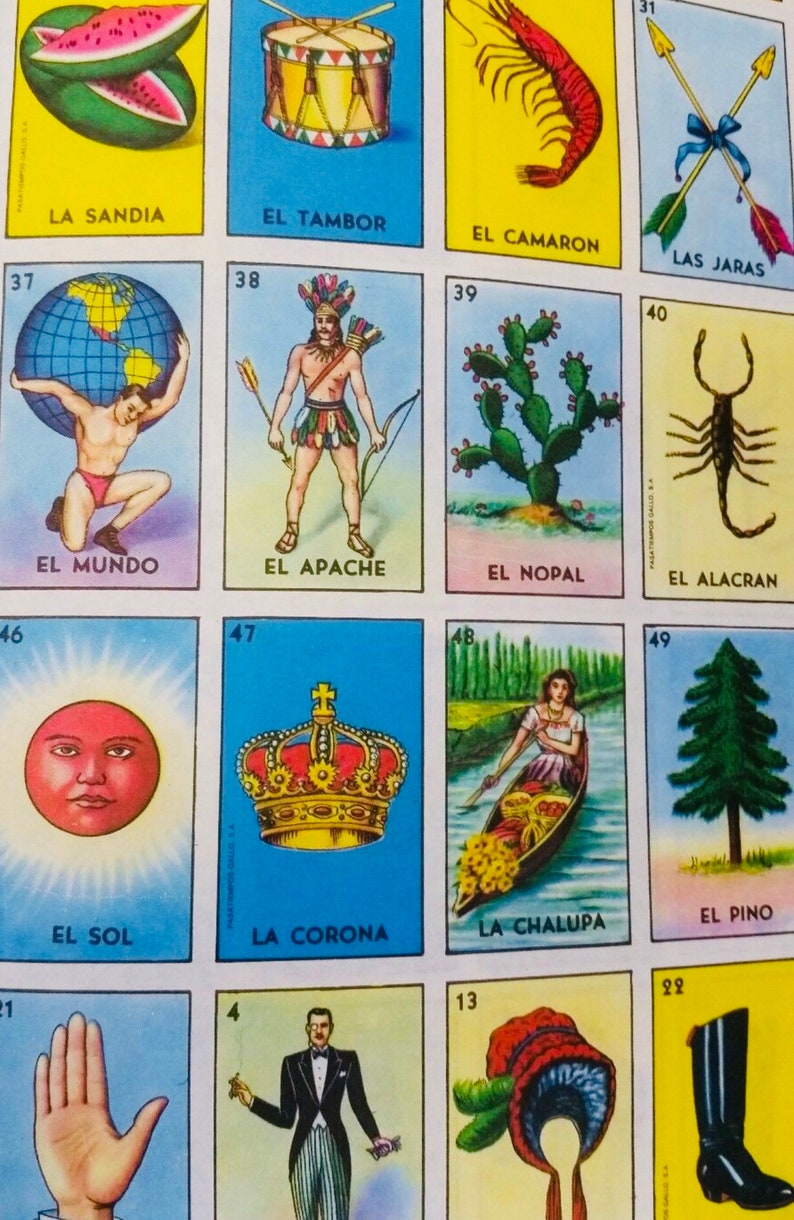 New LOTERIA Authentic Don Clemente Paper Image One FOLDED | Etsy