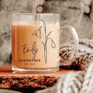 Custom Godmother Mug, Godmother Gift, Godmother Mug, Godmother Proposal, Personalized Godmother Gift, Baptism gift, Christening gift