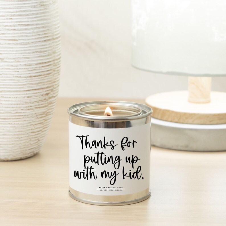 Thanks for Putting up With My Kid Funny Teacher Gifts - Etsy