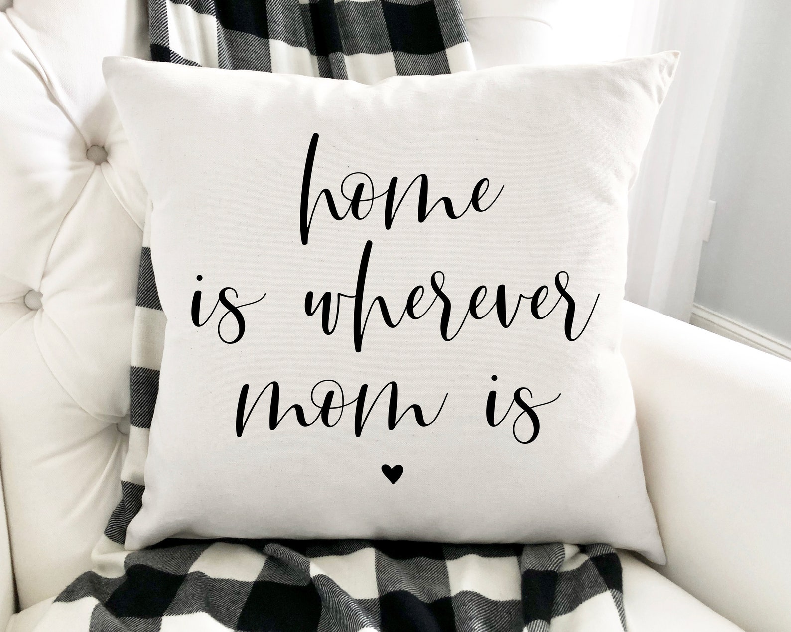 Gift for Mom Mom Pillow Personalized Pillow Home is Etsy