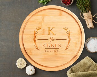 Personalized Cutting Board Engraved, Charcuterie Board, Custom Wood Board, New Home Gift, Engagement Gift For Couple, Unique Bridal Shower