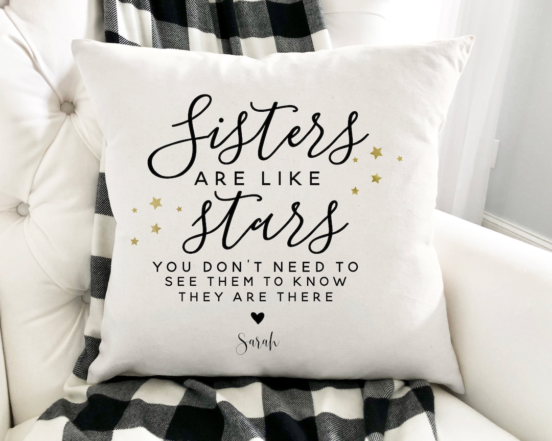 Sister Pillow, Mothers Day, Personalized Pillow, Sister Gift, Sister ...
