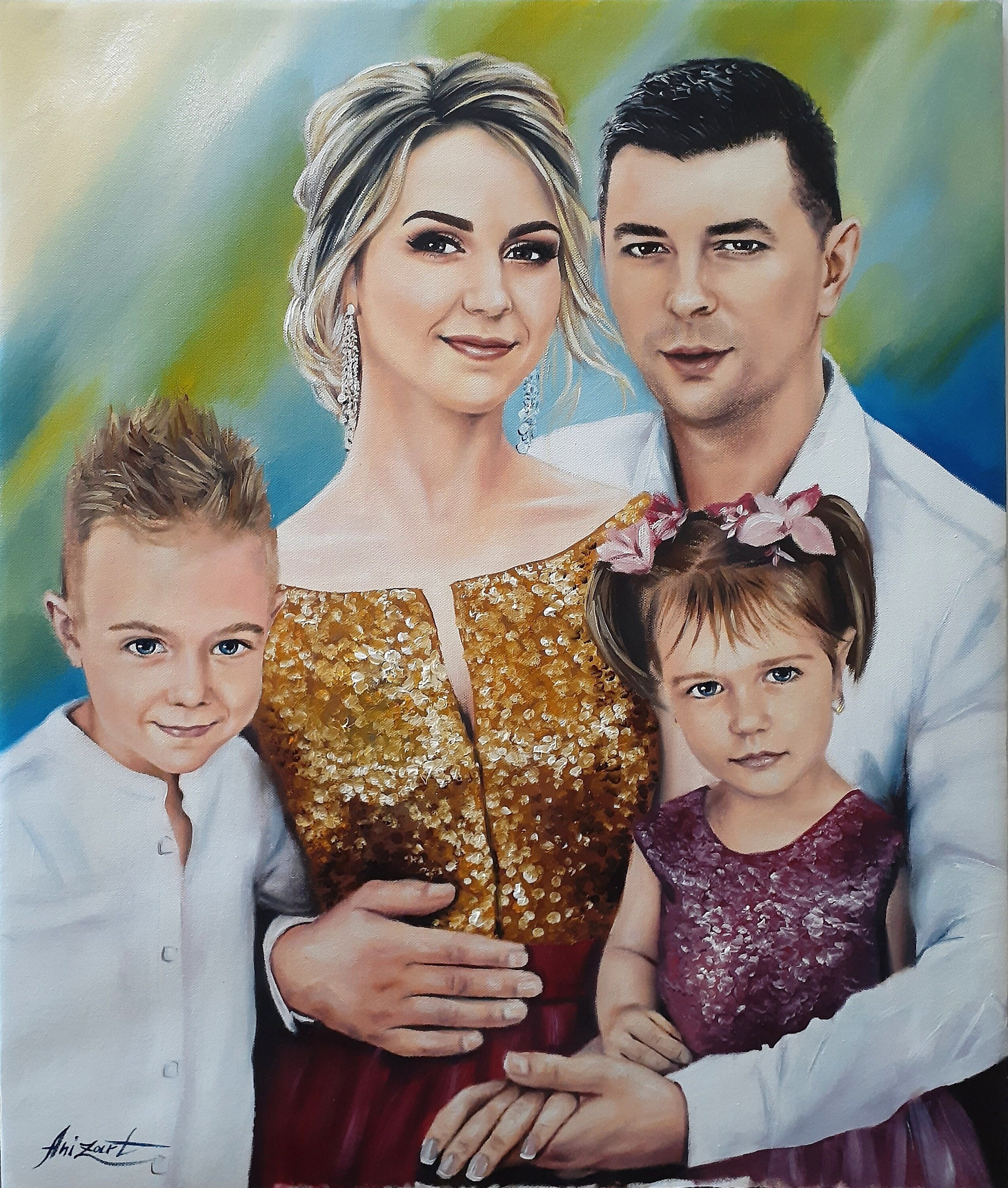 Original Oil Painting Big Size Portrait Painting Original Etsy