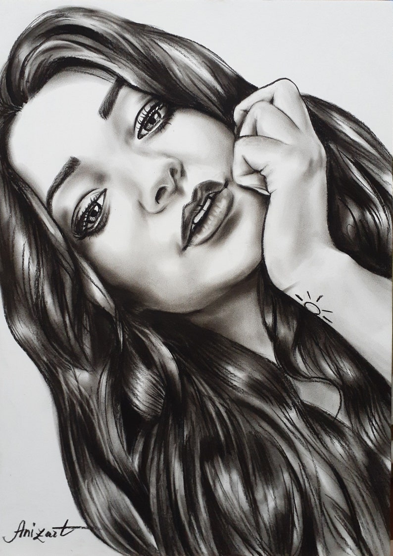 Pencil painting Personalized gift Comission art Gift Custom painting Custom portrait from photo Custom portrait Personalized portrait