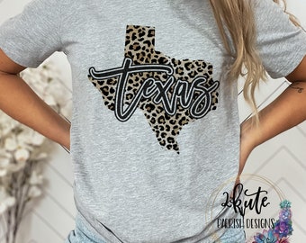 Texas shirt, state of texas shirt, retro texas shirt, leopard texas shirt, home state shirt, texas state shirt, texas map shirt, texas home