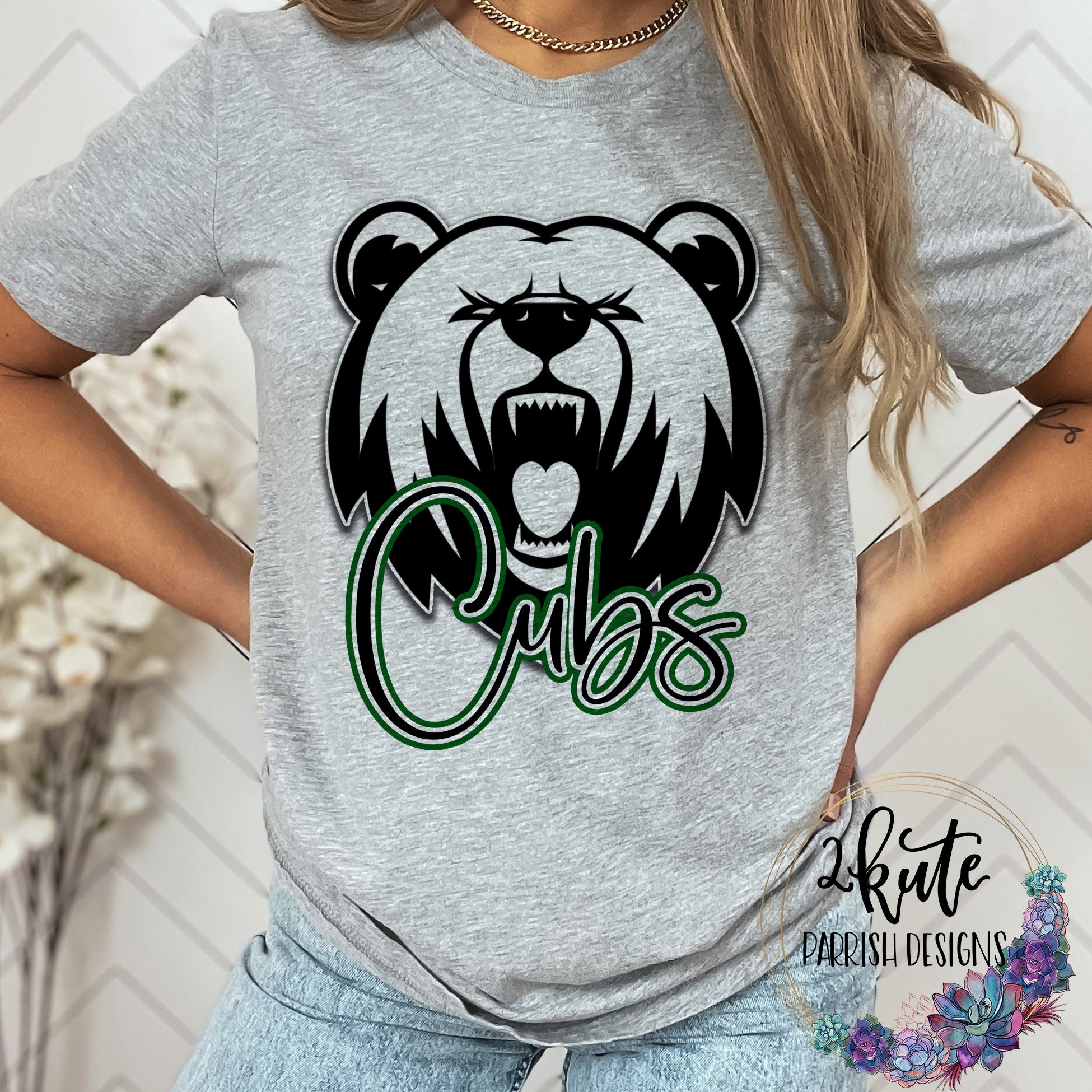 2KuteParrishDesigns Cubs Sports Shirts, School Spirit Shirt, Team Spirit Shirts, Cubs Mascot, Bears Spirit, Bears Shirt, Bears Pride Tshirt, Bears Football