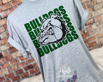 Bulldogs spirit wear, school spirit shirt, Bulldogs mascot, Bulldog spirit, Bulldog shirt, bulldog pride shirt, bulldog football, team shirt