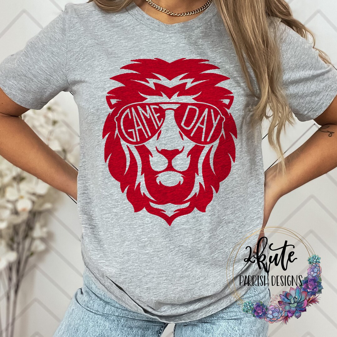 Lions Shirts, Lions Spirit Shirt, Sports Shirt, Lion Game Day, Sunglass